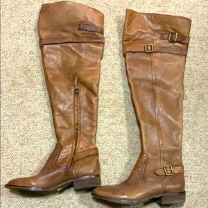 Worn once; over the knee riding boots